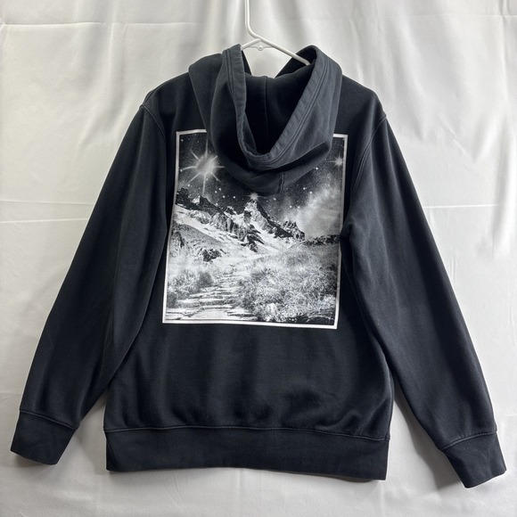 Levi's Graphic Hoodie Men's Medium Black Casual Long Sleeve - Picture 6 of 7